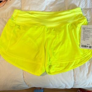 NWT Lululemon Speed up shorts size 8 tall